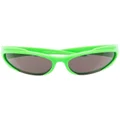 Balenciaga Eyewear oval-frame sunglasses - Green