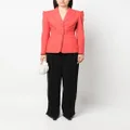 Rochas single-breasted fitted-waist blazer - Red