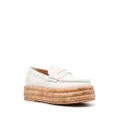 Tod's platform leather loafers - Neutrals