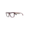 Gucci Eyewear wayfarer-frame optical glasses - Red