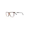 Lacoste tortoiseshell square-frame glasses - Brown