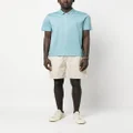 Canali short-sleeved cotton polo shirt - Blue