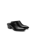 Prada point-toe leather mules - Black
