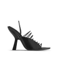 Ferragamo 105mm ultra-fine straps sandals - Black