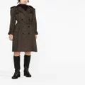 Moschino double-breasted button-fastening coat - Brown