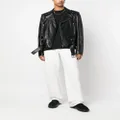 Alexander McQueen logo-embroidered loose-fit jeans - White