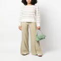 BOSS double-striped knitted sweater - White