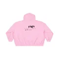 Balenciaga graffiti-print cotton hoodie - Pink