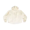 Balenciaga silk hooded blouse - Neutrals
