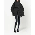 Balenciaga scarf-detail padded jacket - Black