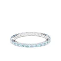 Swarovski round cut gem embellished ring - Silver
