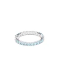 Swarovski round cut gem embellished ring - Silver