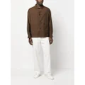 Zegna button-down fastening shirt jacket - Brown