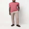 Canali pleat-detail straight-leg trousers - Pink