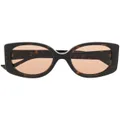 Gucci Eyewear oversized-square-frame sunglasses - Brown