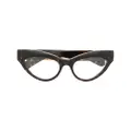 Gucci Eyewear tortoiseshell cat-eye frame optical glasses - Brown