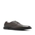 BOSS textured leather derby shoes - Brown