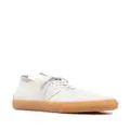 Tod's suede-panelled low-top sneakers - White