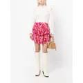 IRO floral-print ruffled skirt - Pink