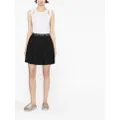 Calvin Klein Jeans logo-waist mini skirt - Black