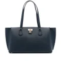 Michael Kors padlock-detail leather tote bag - Blue