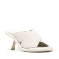 Vic Matie leather crossover-detail mules - Neutrals