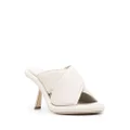 Vic Matie leather crossover-detail mules - Neutrals