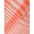 Faliero Sarti check-pattern scarve - Orange