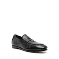 Officine Creative panel detail leather loafers - Black