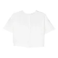 Nº21 Kids logo-print short-sleeve blouse - White