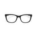 DKNY logo square glasses - Black