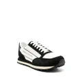 Armani Exchange panelled logo-print sneakers - White