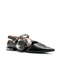 Toga Pulla buckle-detail leather mules - Black