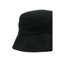 Etudes logo-patch bucket hat - Black