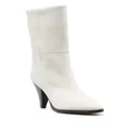 ISABEL MARANT suede 80mm ankle boots - White