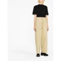 Moncler high-waist tapered trousers - Neutrals