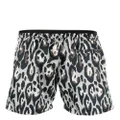 Roberto Cavalli abstract-print swim shorts - Neutrals