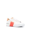 Philipp Plein leather logo-patch sneakers - White