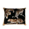 Dolce & Gabbana leopard-print detail cushion - Black