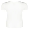 L'Agence round-neck short-sleeved top - White