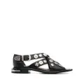Toga Pulla stud-embellished open-toe sandals - Black