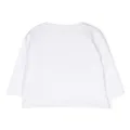 Moncler Enfant logo patch long-sleeve T-shirt - White