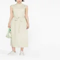 Calvin Klein belted sleeveless shirt dress - Green