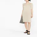 Calvin Klein short-sleeve knitted dress - Neutrals