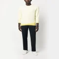 Zegna ribbed-knit crew neck sweatshirt - Yellow