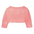 Emporio Armani striped long sleeve jumper - Red