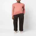 Zegna fine-knit crew neck sweatshirt - Pink