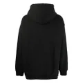 MSGM logo-print 'college' hoodie - Black