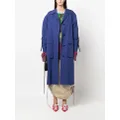 Stella McCartney buttoned-up trench coat - Blue