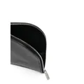 Rick Owens neck-strap leather wallet - Black